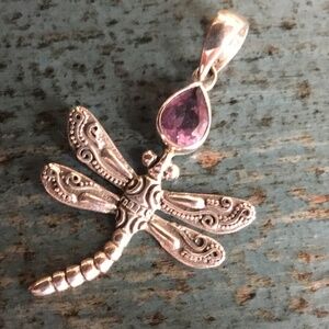 Sterling Dragonfly Pendant